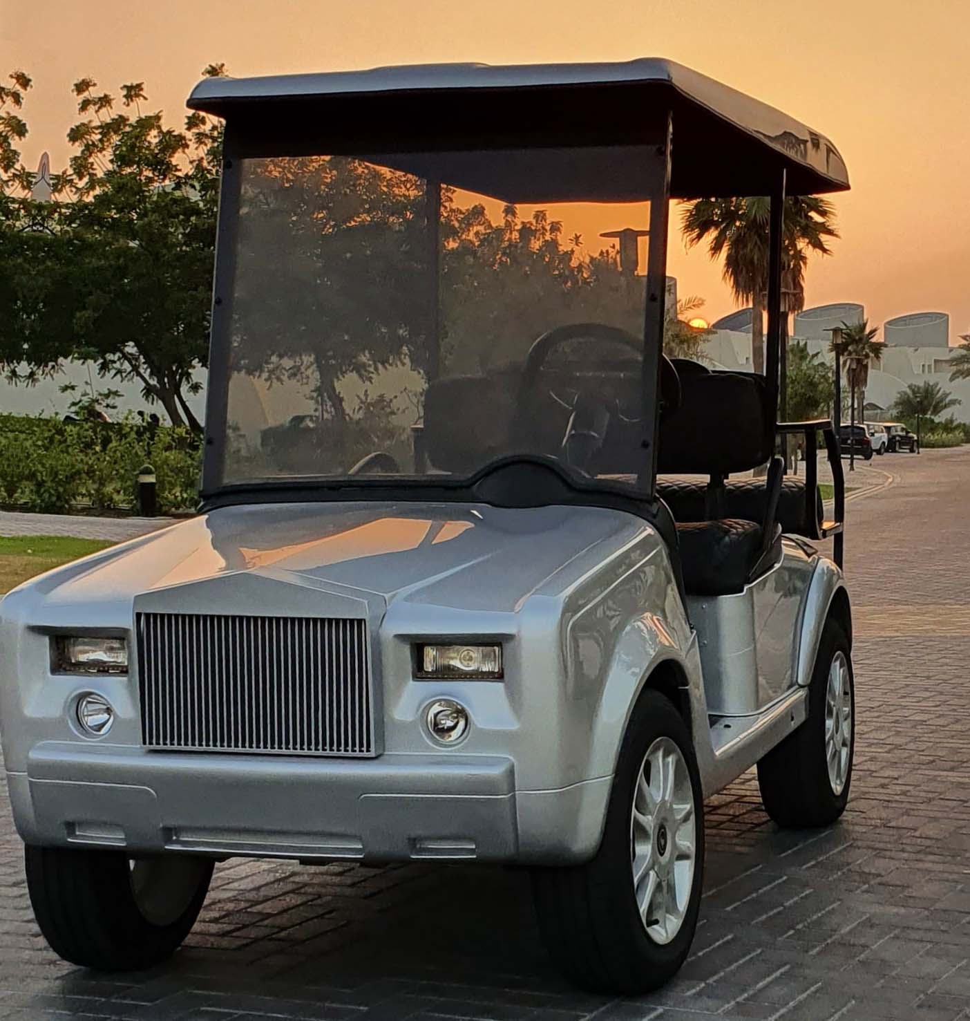 Refabricated Rolls Royce golf cart